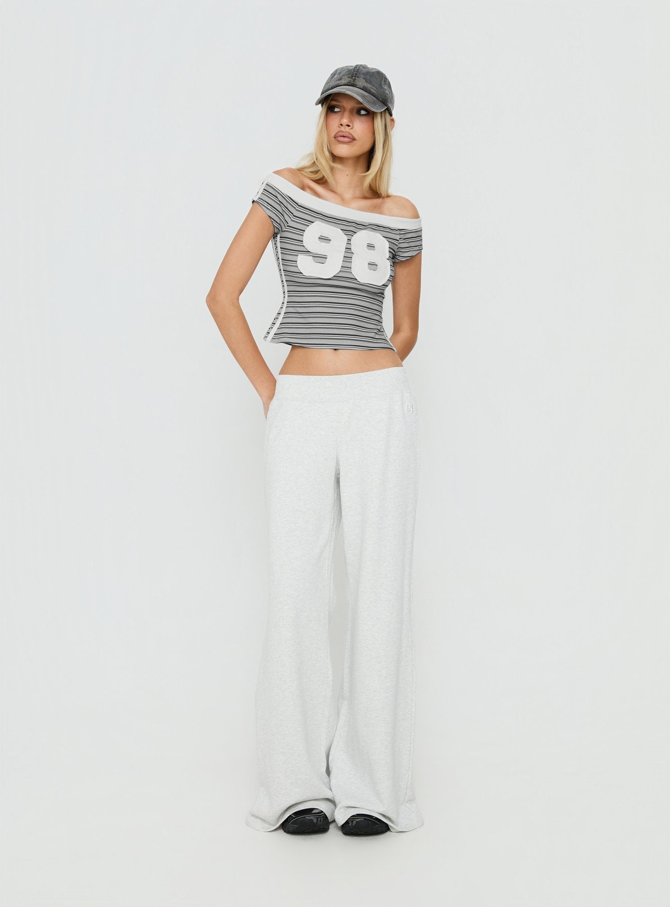 98 Baby Off The Shoulder Top Stripe