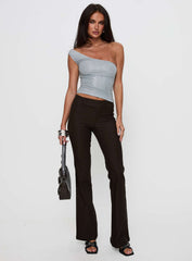 Kinkirk Flared Pants Chocolate Petite