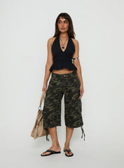 Perpetua Halter Neck Top Black