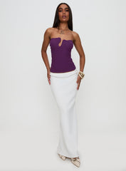 Secret Moments Strapless Top Purple