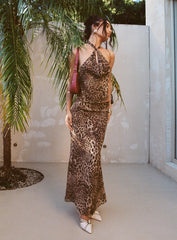 Eleganza Maxi Skirt Leopard Petite