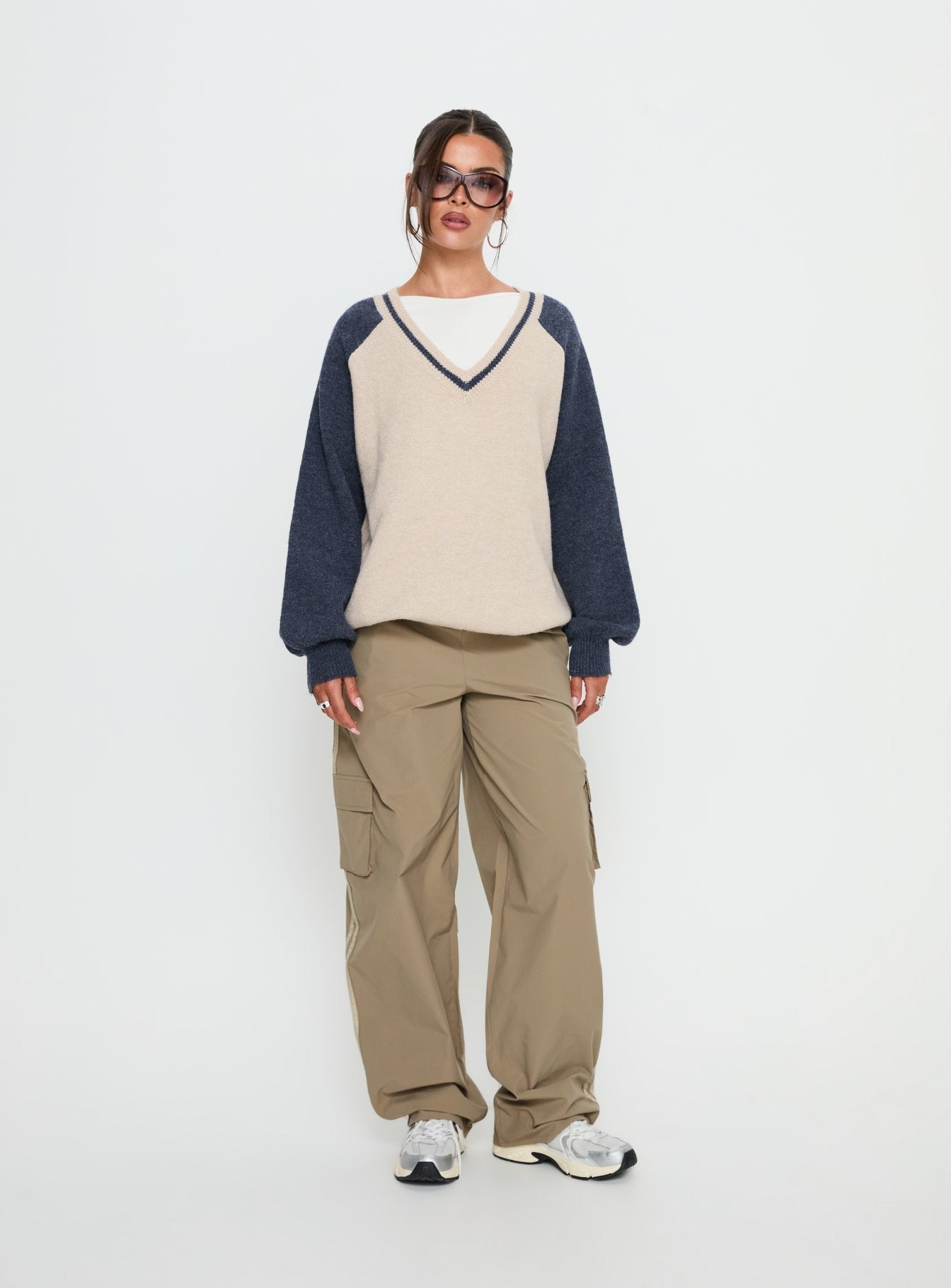 Ellyn Baggy Cargo Pants Khaki