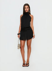 Maelis Backless Romper Black