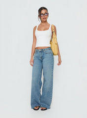 Darla Low Rise Straight Leg Jean Vintage Light Blue
