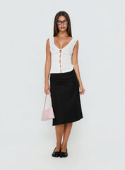 Fillipa Lace Button Down Top White