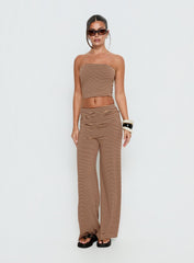 Timora Pants Brown Stripe