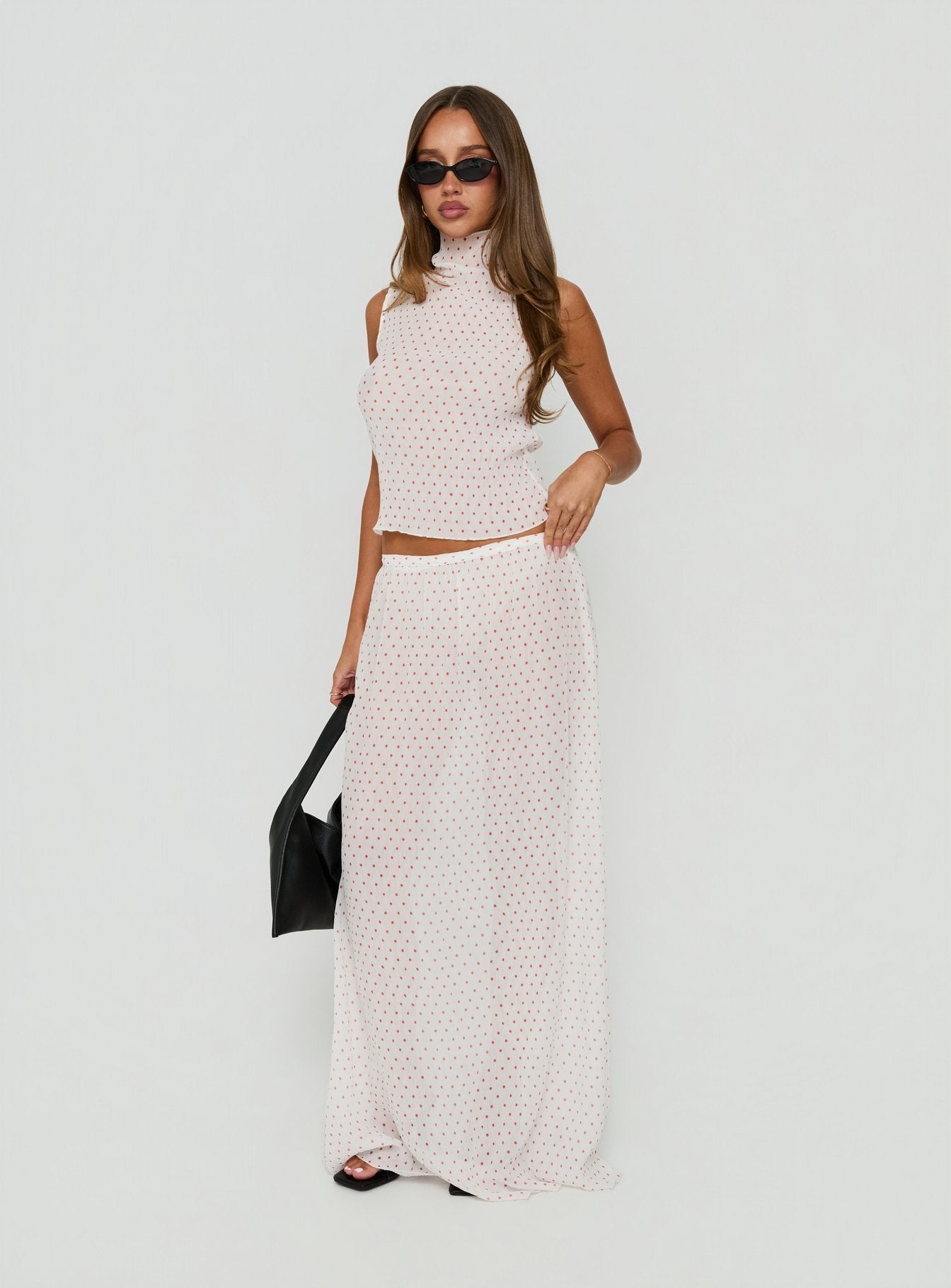 Ford Top White / Red Polka Dot