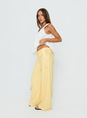 Silver Moon Pants Yellow Stripe