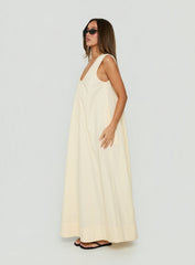 Eberta Ruched Maxi Dress Butter