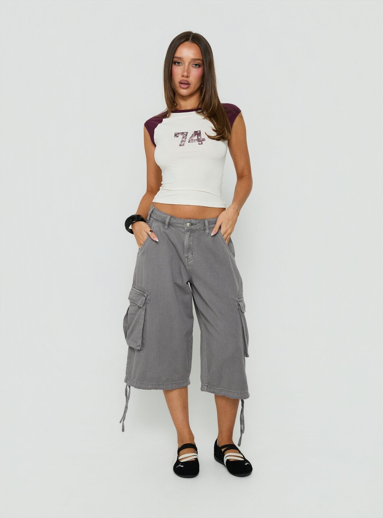 Celea Cap Sleeve Raglan Tee Multi
