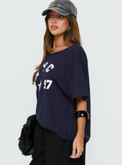NYC 1997 Loose Graphic Tee Navy