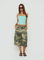 Daily Define Thin Strap Halter Tank Top Turquoise