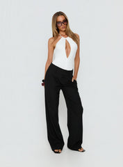 Zalyra Cut Out Bodysuit White