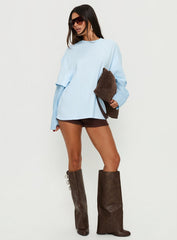 Renelle Layered Long Sleeve Top Multi