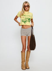Jeep Girl Graphic Top Yellow