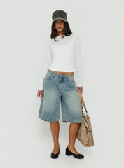 Isibella Layered Long Sleeve Top White