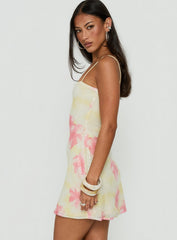 Nikai Graphic Mini Dress Sequin Floral