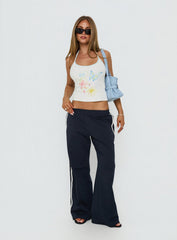 Zarelle Graphic Halter Top Multi