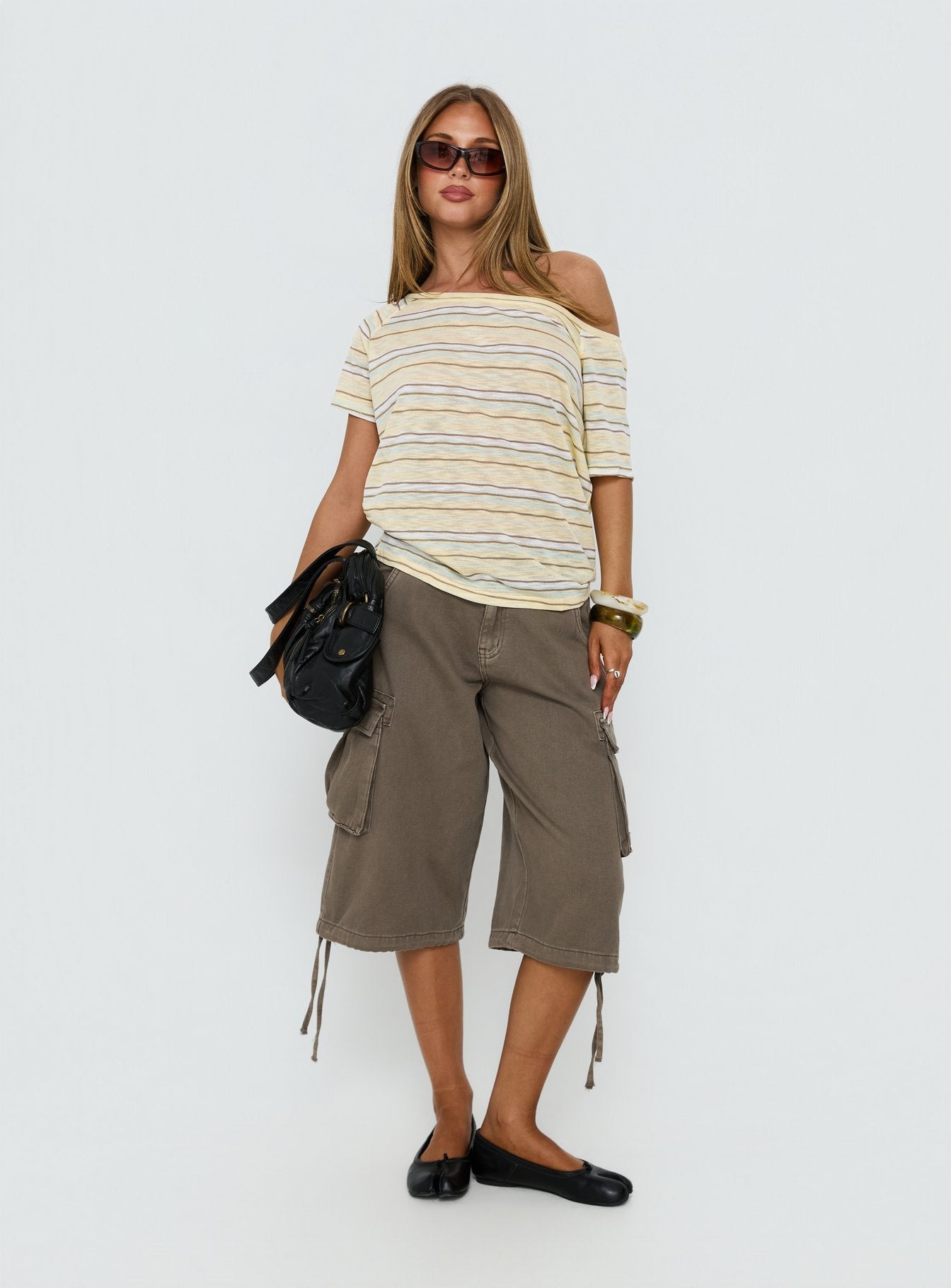 Icon Baby Off Shoulder Top Stripe
