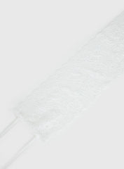 Spin The Bottle Lace Belt White