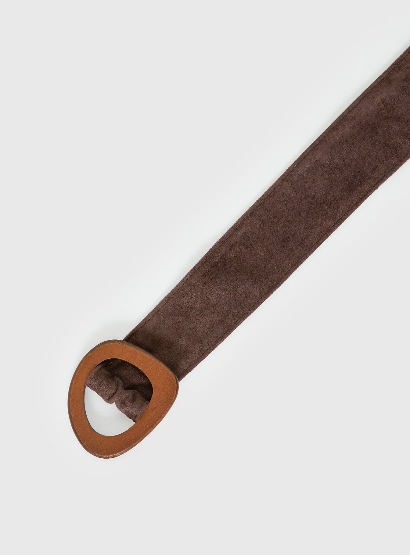 Toluca Faux Suede Belt Chocolate