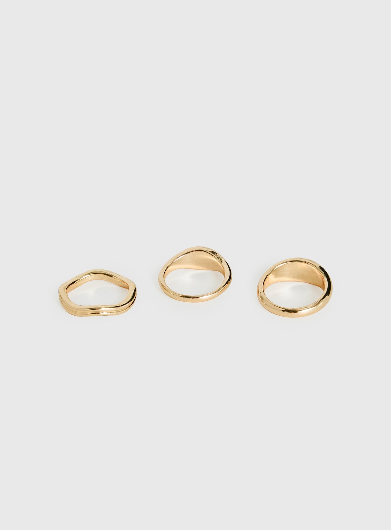 So Composed Ring Pack Gold