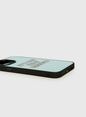 It's Not That Serious iPhone Case Blue Polka Dot