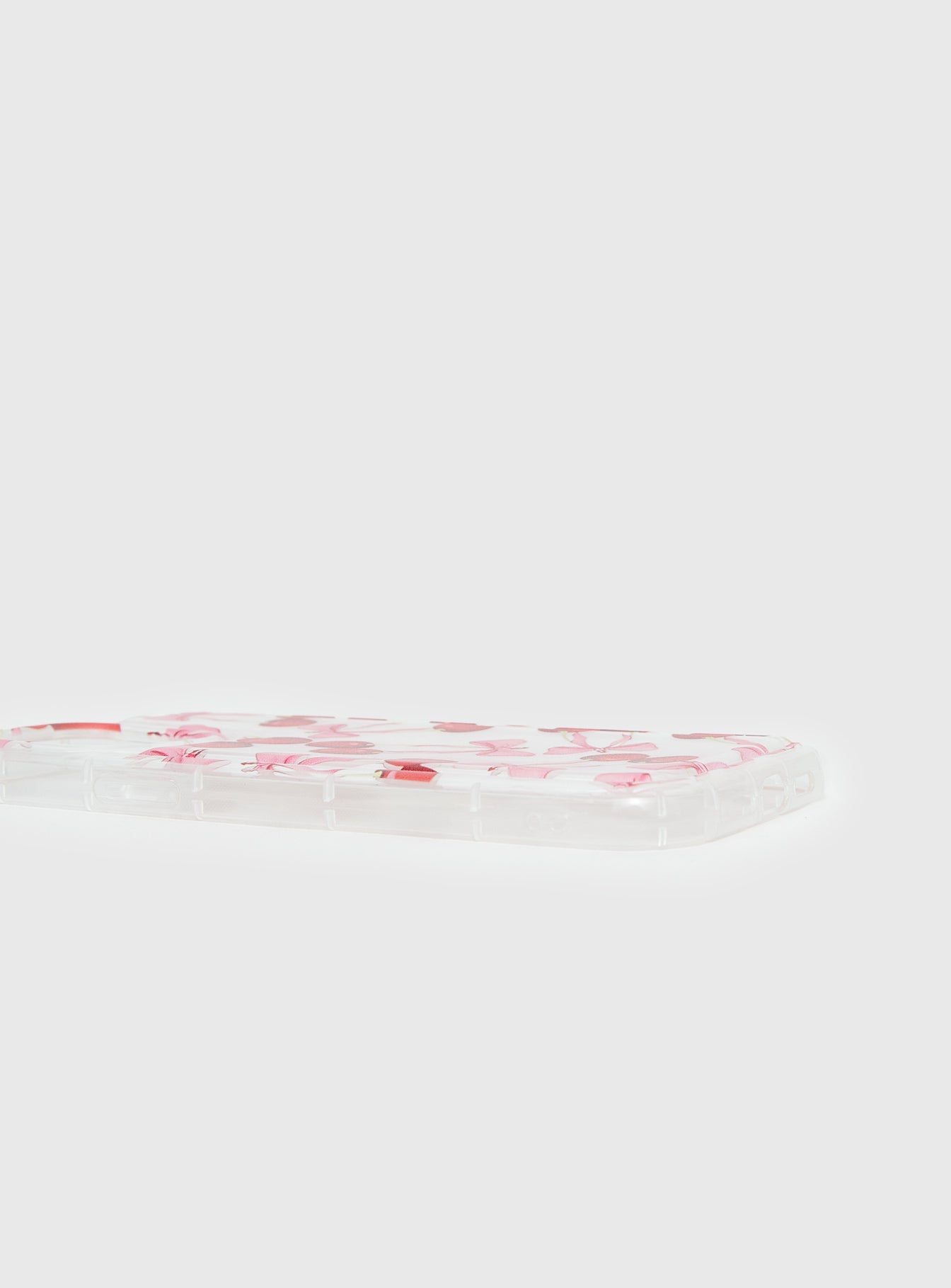 Cherry Pickers iPhone Case Clear / Red