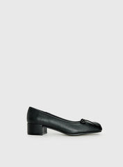 Therapy Sire Block Heel Ballerina Shoes Black