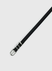 Naela Faux Leather Belt Black / Silver