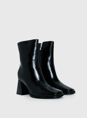 Zilah Heeled Ankle Boots Black