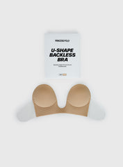 U-Shape Backless Bra Beige