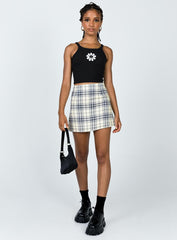 Selby Mini Skirt Yellow Plaid