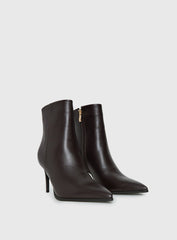 Billini Yordan Pointed Toe Ankle Boots Dark Cacao