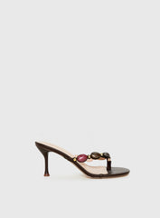 Nina Bead Heels Chocolate