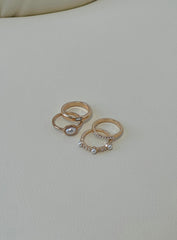 Edwina Ring Pack Gold