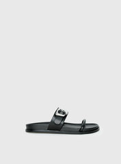 Worth It Buckle Detail Sandals Black