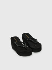 Next Sunday Thong Heel Black