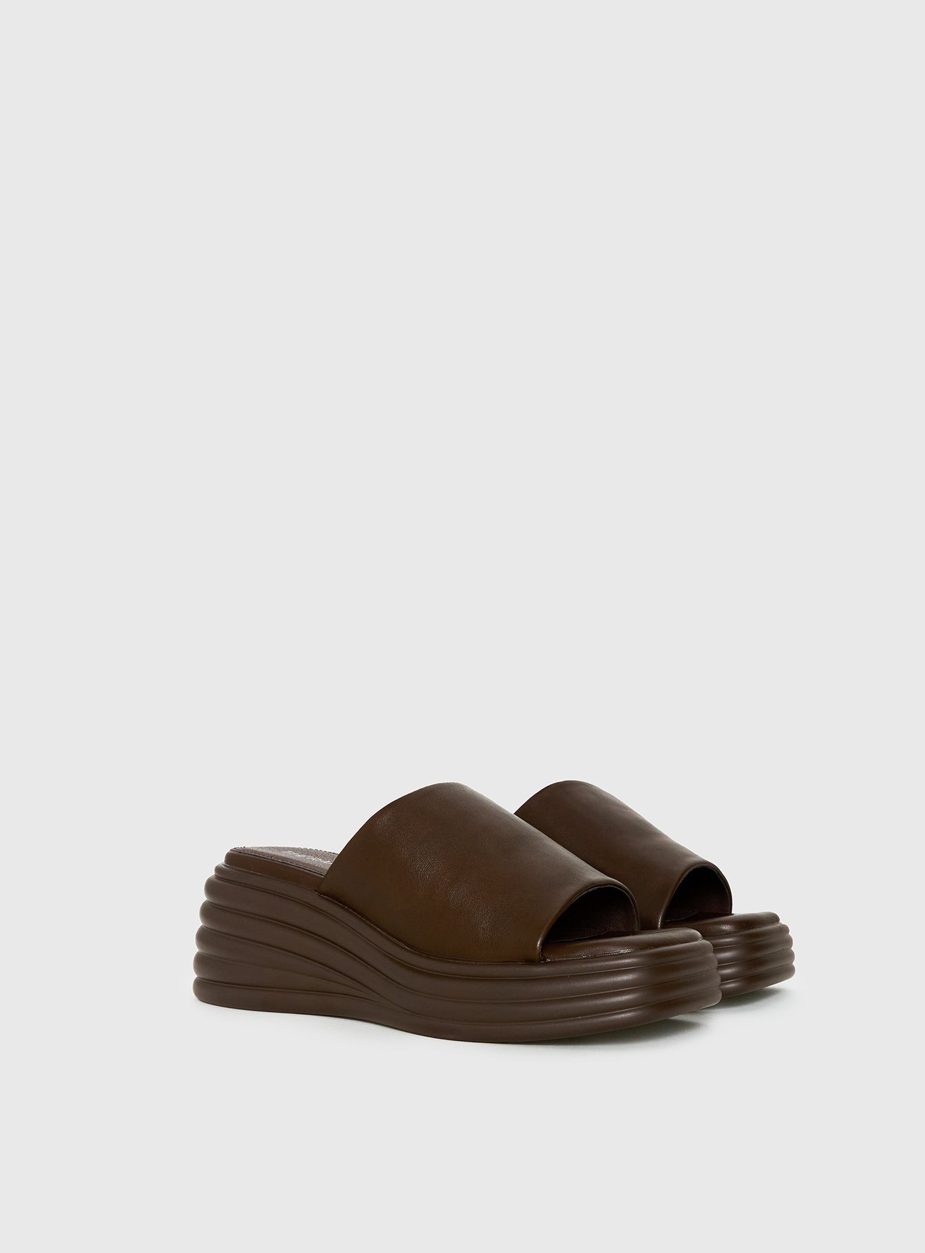 Therapy Flaunt Platform Sandals Brown