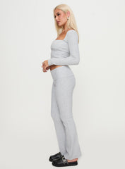 Closed Eyes Flared Pant Grey