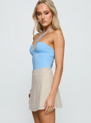 Haisel Mini Skirt Beige