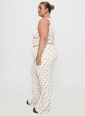 Sleepytea Pointelle Sleep Pant Multi Curve