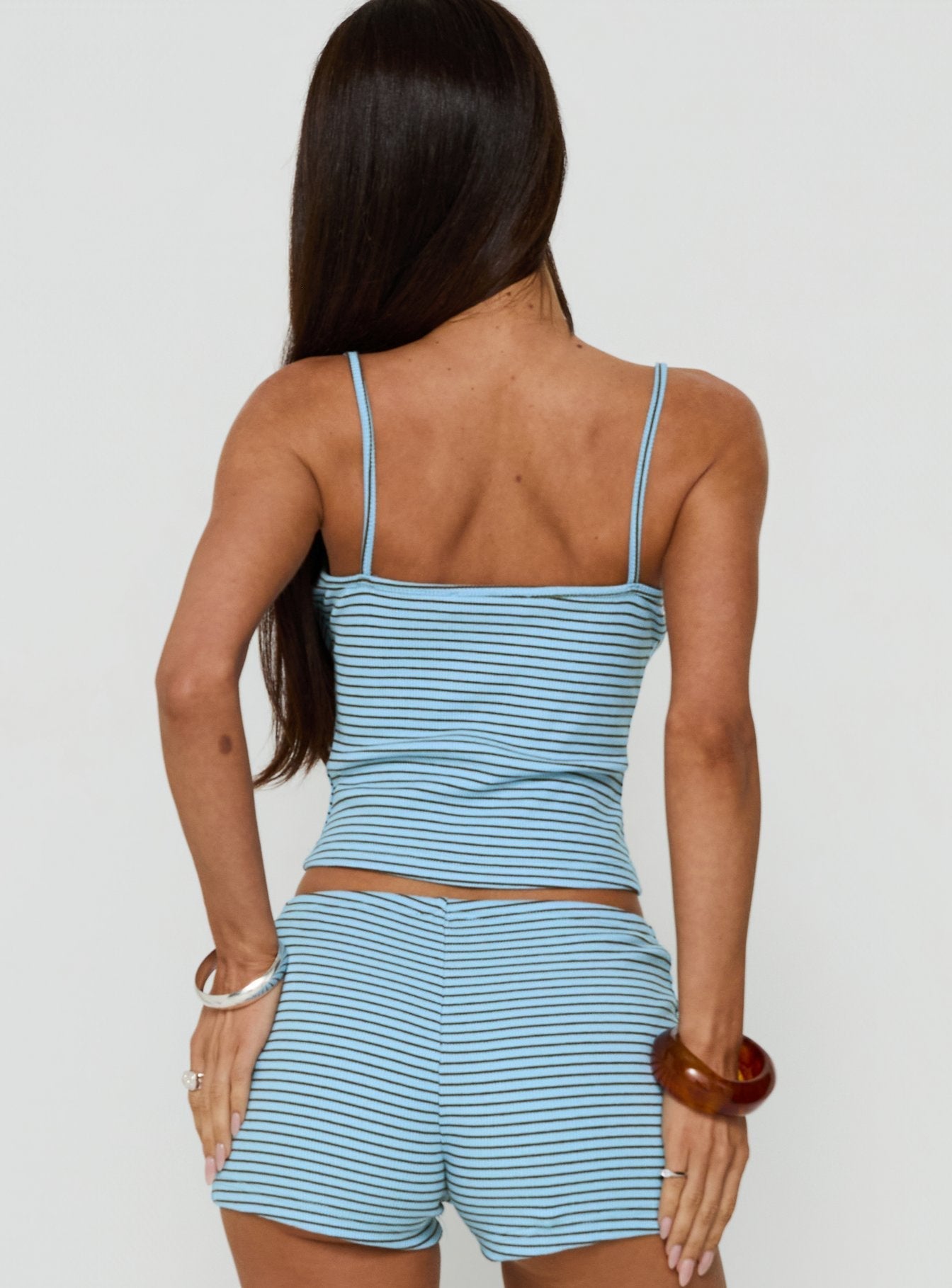 Serafia Tank Top Blue Stripe