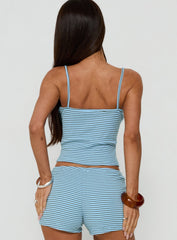 Serafia Tank Top Blue Stripe
