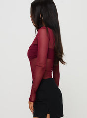 Duet Bodysuit Burgundy