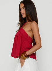 Moonlit Top Red