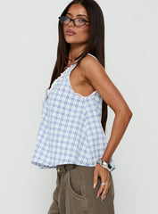 Antiquity Babydoll Top Multi Check