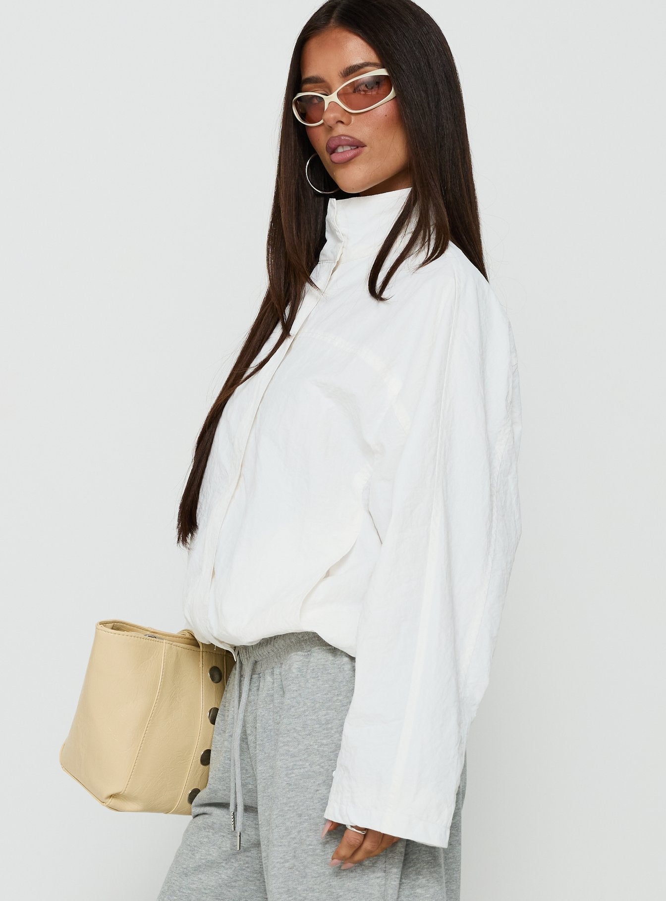 Shoreline Windbreaker Jacket White