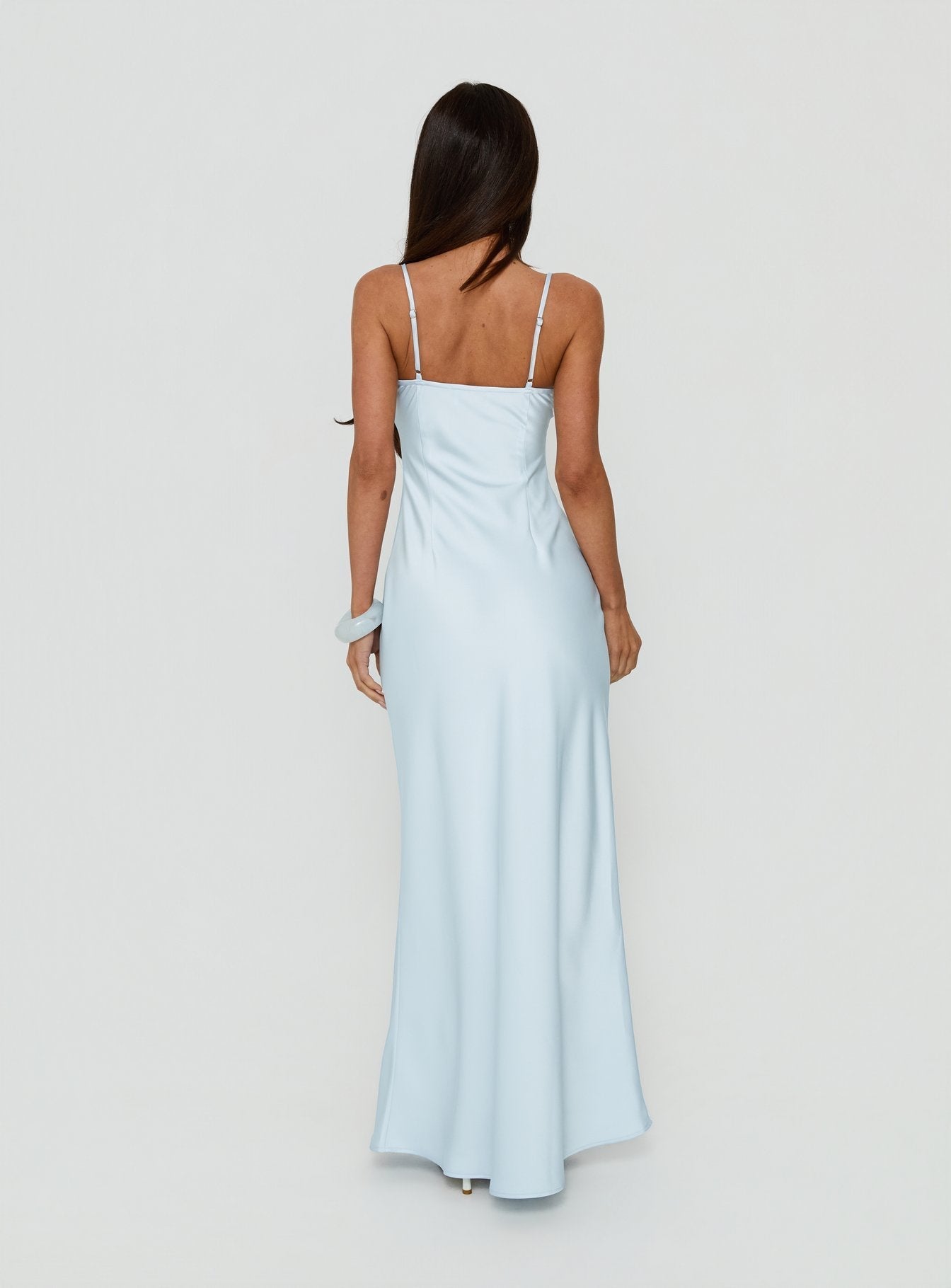 Engracia Sequin Maxi Dress Ice Blue