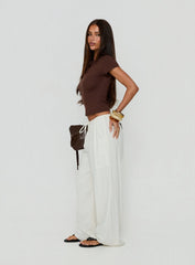Peacemaker Tie Waist Relaxed Pants Off-White